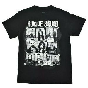 Black 2016 SuicideSquad Graphic TShirt Size Medium